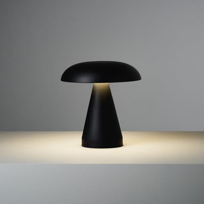 Contemporary Portable Battery Mushroom Table Lamp