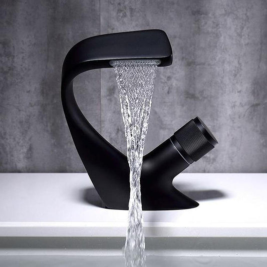 Luxury Waterfall Bathroom Faucet in Solid Brass - Fesara