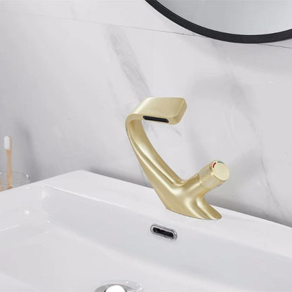 Luxury Waterfall Bathroom Faucet in Solid Brass