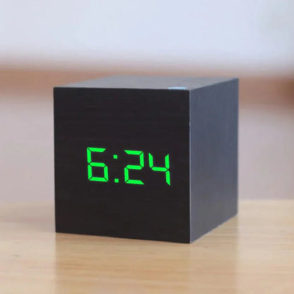 Small Digital Table Clock with LED Nightlight