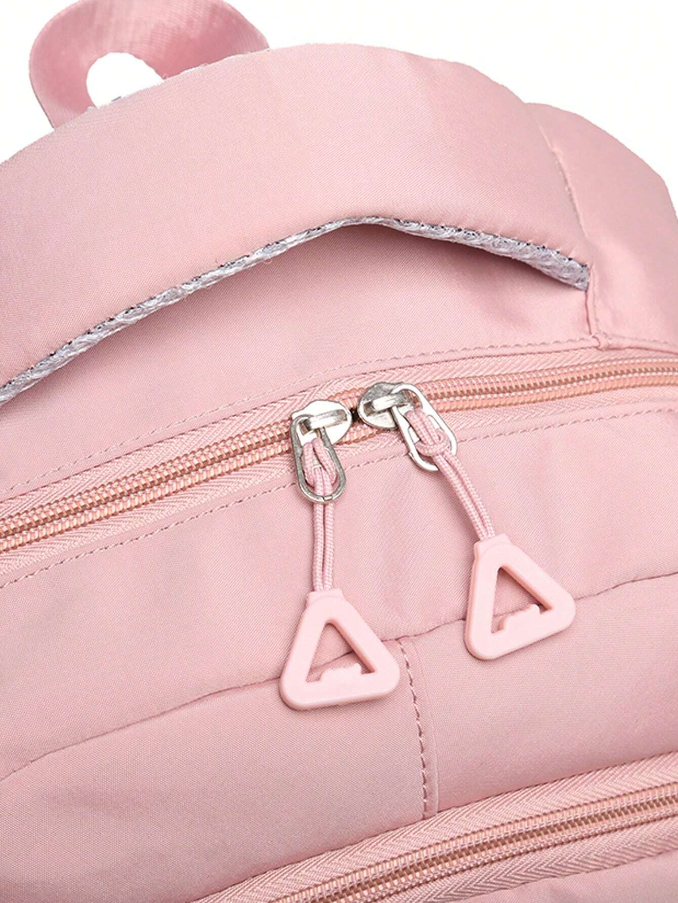Pink Water Resistant Girls School Backpack