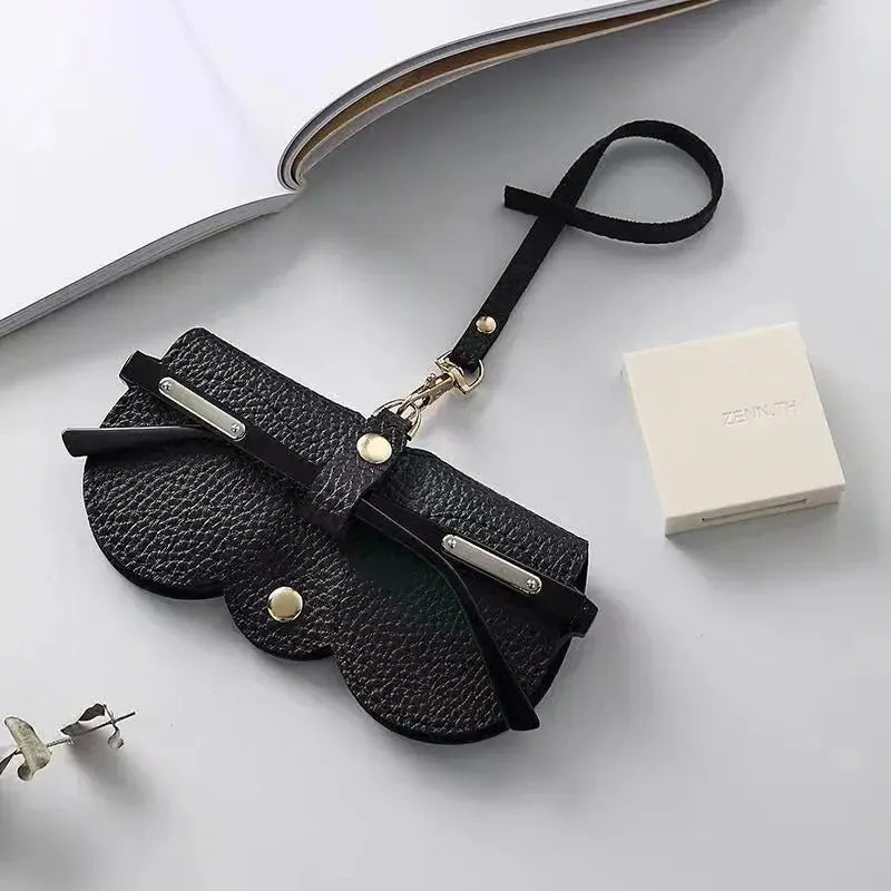 Stylish Leather Eyeglass Case for Sunglasses & Readers