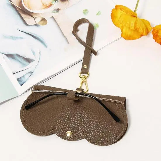 Stylish Leather Eyeglass Case for Sunglasses & Readers