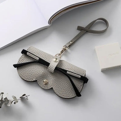 Stylish Leather Eyeglass Case for Sunglasses & Readers