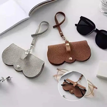 Stylish Leather Eyeglass Case for Sunglasses & Readers