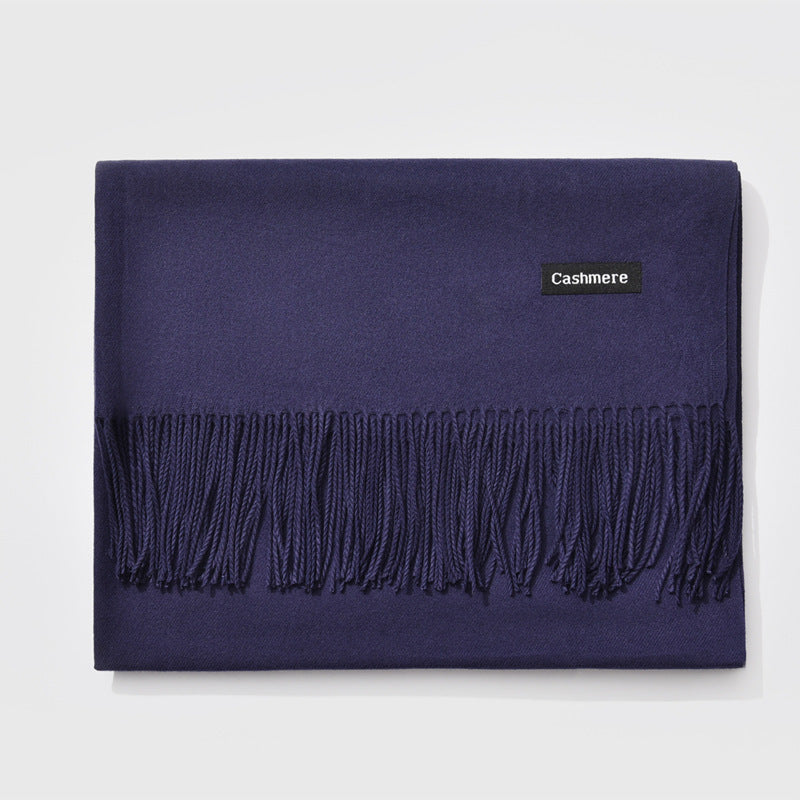 Monochrome Elegance | Stylish Warm Women's Classic Scarf 11