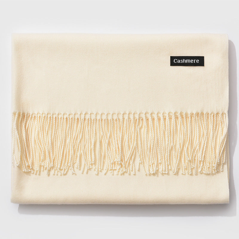 Monochrome Elegance | Stylish Warm Women's Classic Scarf 12