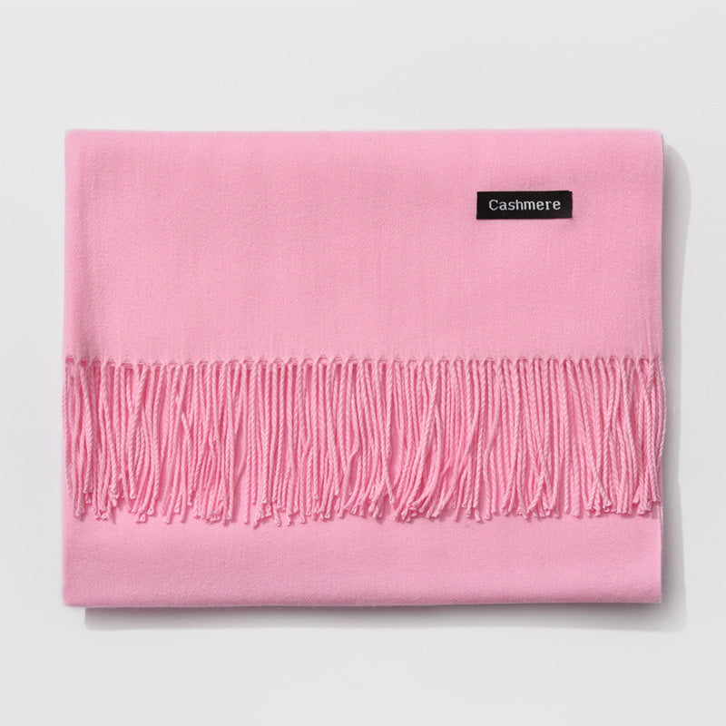 Monochrome Elegance | Stylish Warm Women's Classic Scarf 13