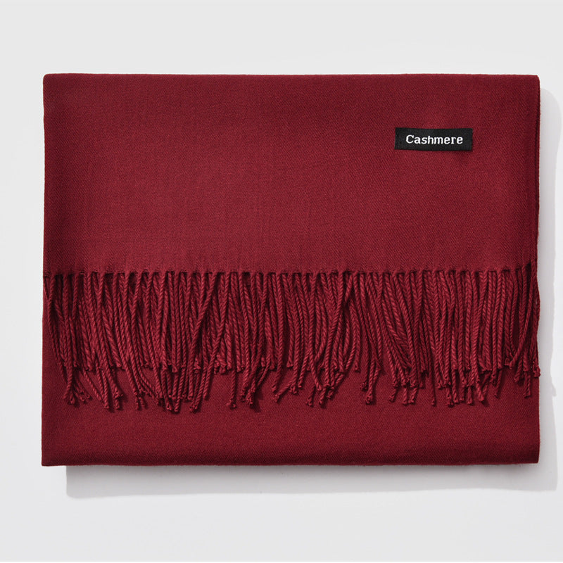 Monochrome Elegance | Stylish Warm Women's Classic Scarf 17