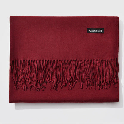 Monochrome Elegance | Stylish Warm Women's Classic Scarf 17