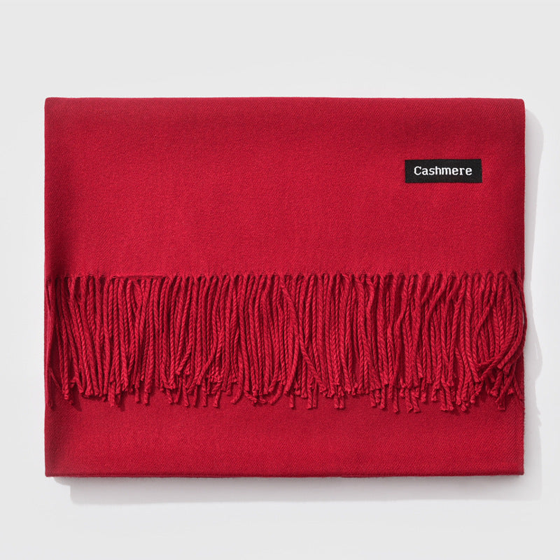 Monochrome Elegance | Stylish Warm Women's Classic Scarf 19