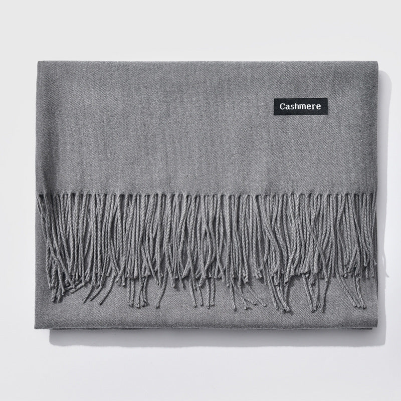 Monochrome Elegance | Stylish Warm Women's Classic Scarf 22