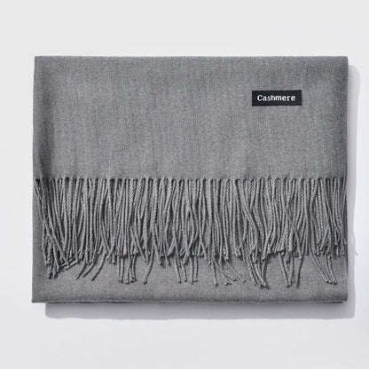 Monochrome Elegance | Stylish Warm Women's Classic Scarf 22