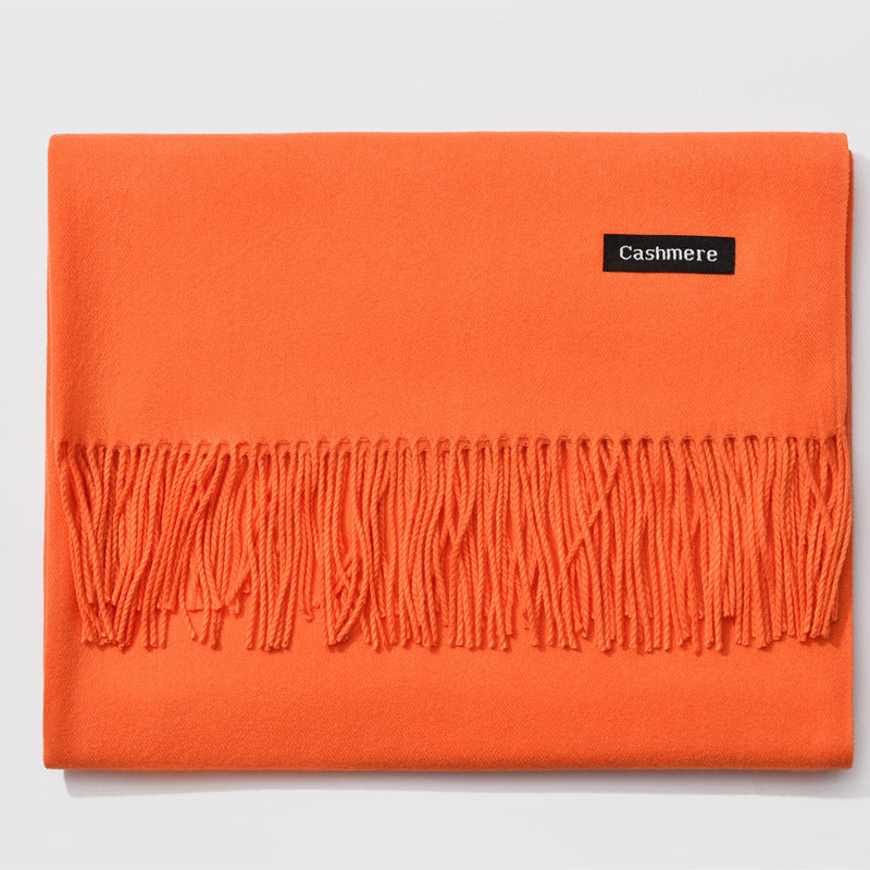 Monochrome Elegance | Stylish Warm Women's Classic Scarf 25