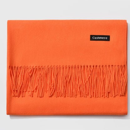Monochrome Elegance | Stylish Warm Women's Classic Scarf 25