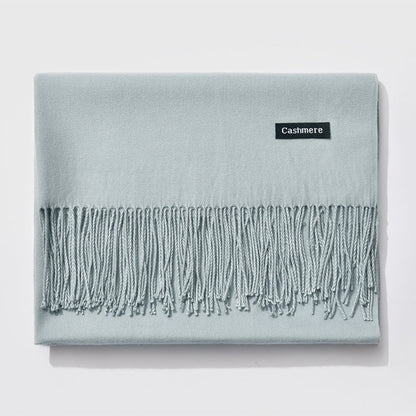 Monochrome Elegance | Stylish Warm Women's Classic Scarf 27