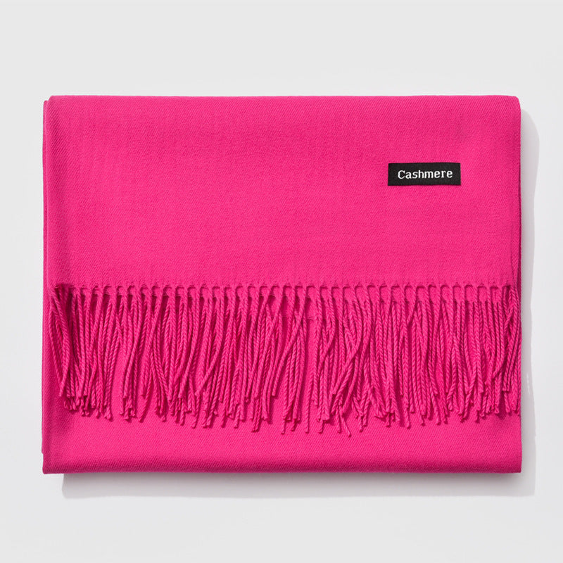 Monochrome Elegance | Stylish Warm Women's Classic Scarf 5