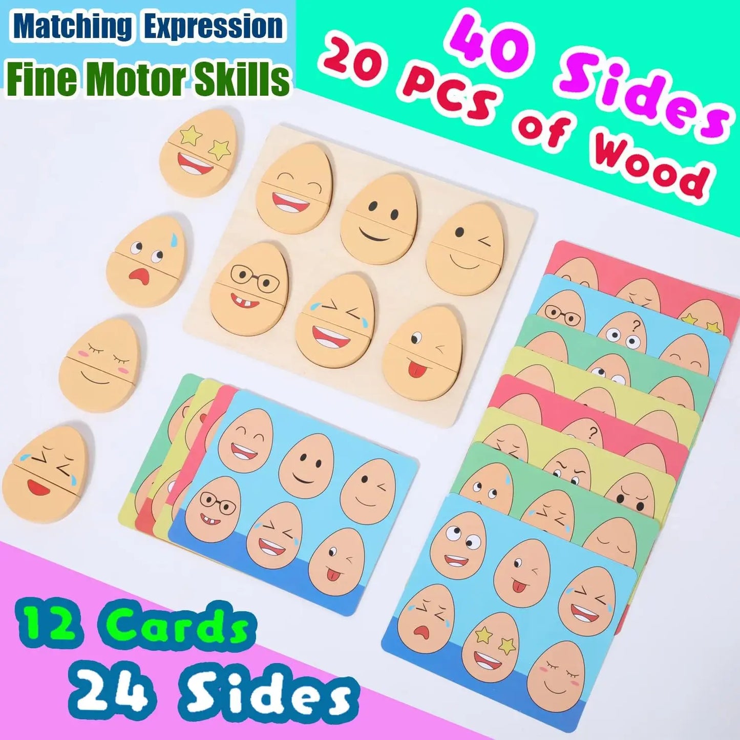 Fun Kids Emotion Puzzle Learning Toy