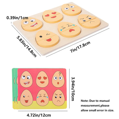 Fun Kids Emotion Puzzle Learning Toy