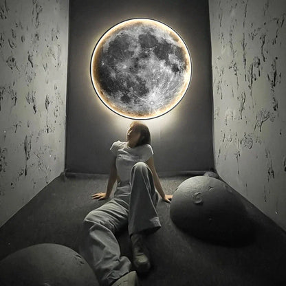 Glowing Moon LED Wall Light - Fesara