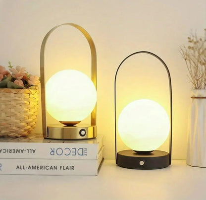 Compact Modern Desk Lamp with Touch Sensor and USB Recharge