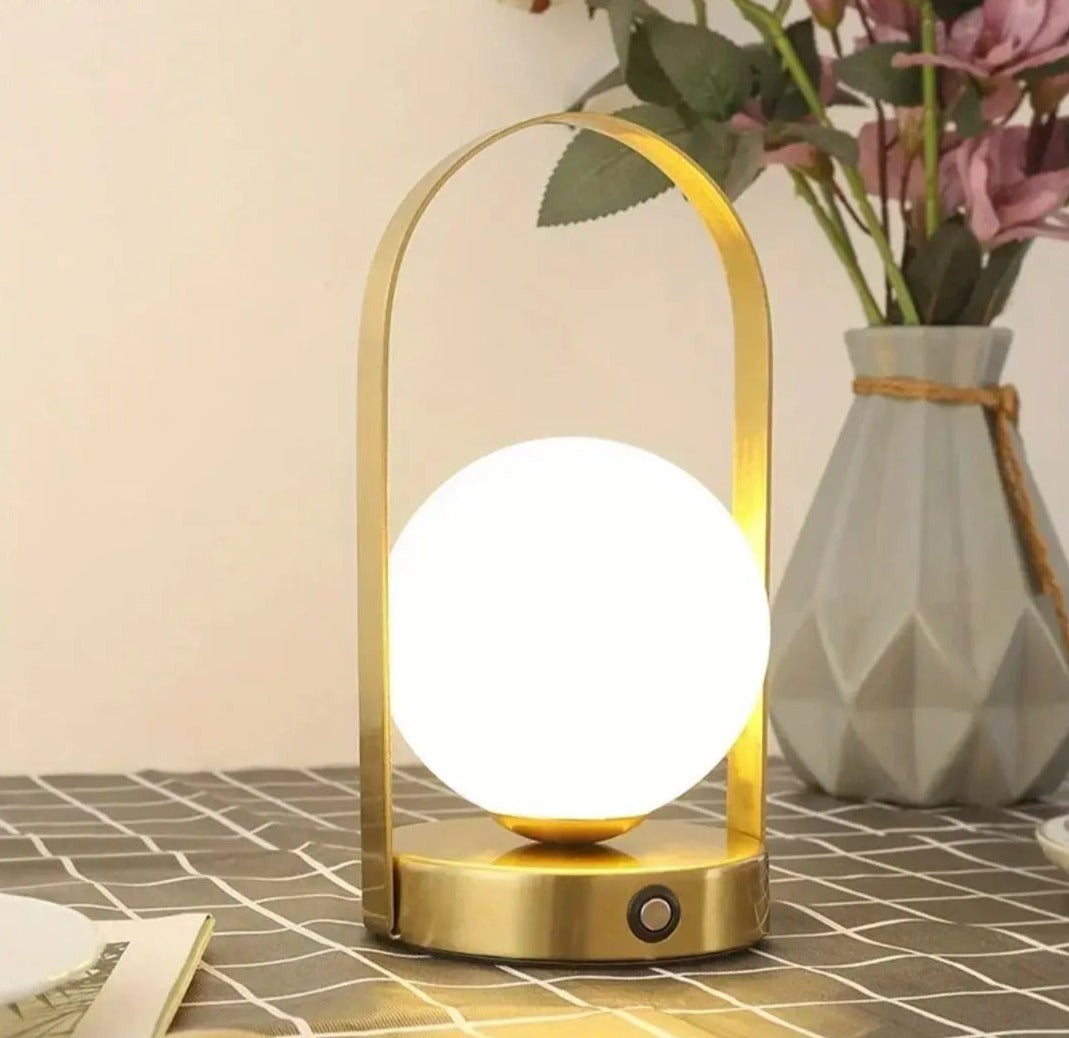 Compact Modern Desk Lamp with Touch Sensor and USB Recharge