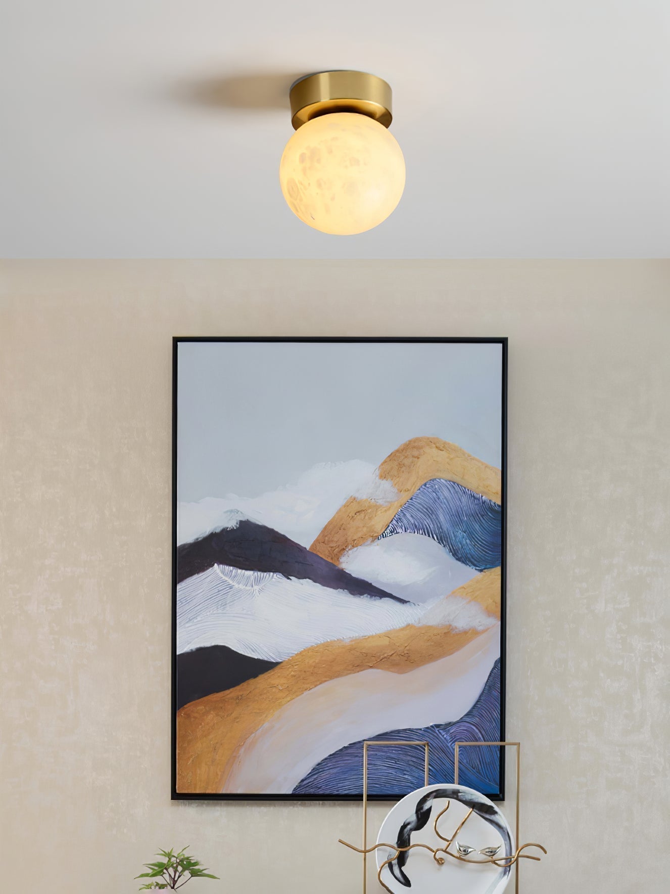 Soft White Hanging Ceiling Light - Fesara