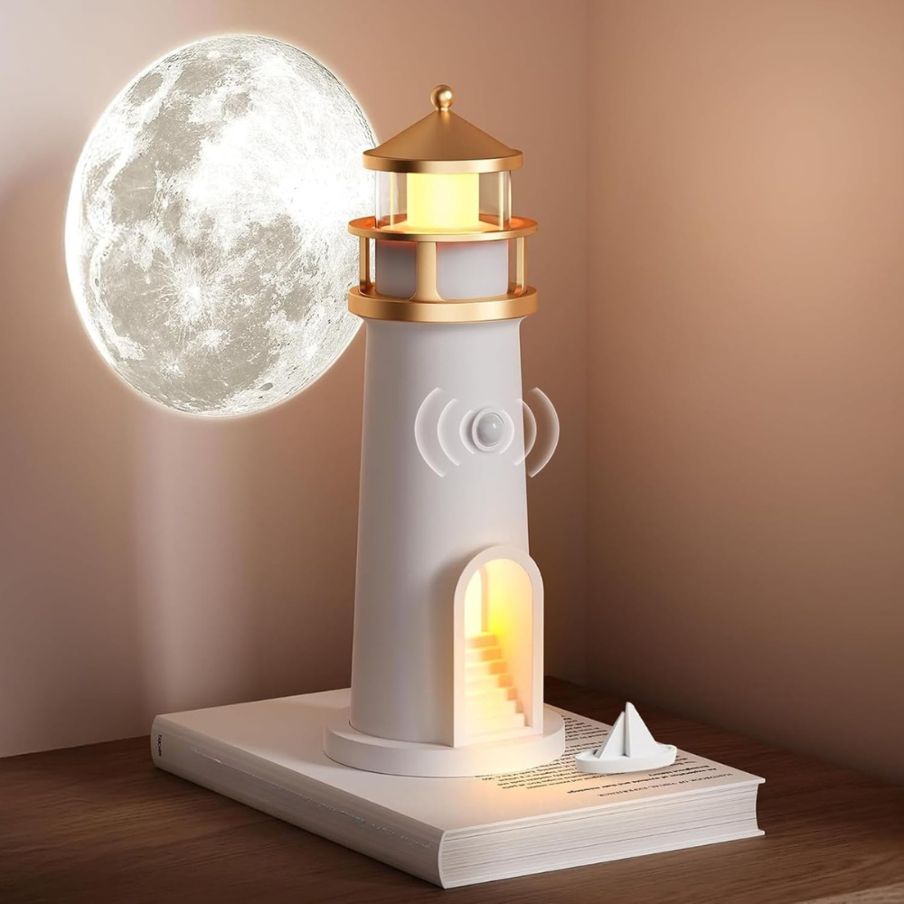 Glowing Moon Nightlight Table Lamp for Bedroom Decor - Fesara
