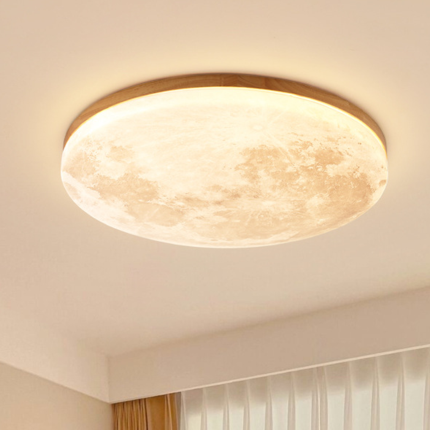 Bright Moon LED Ceiling Light for Warm Ambience - Fesara