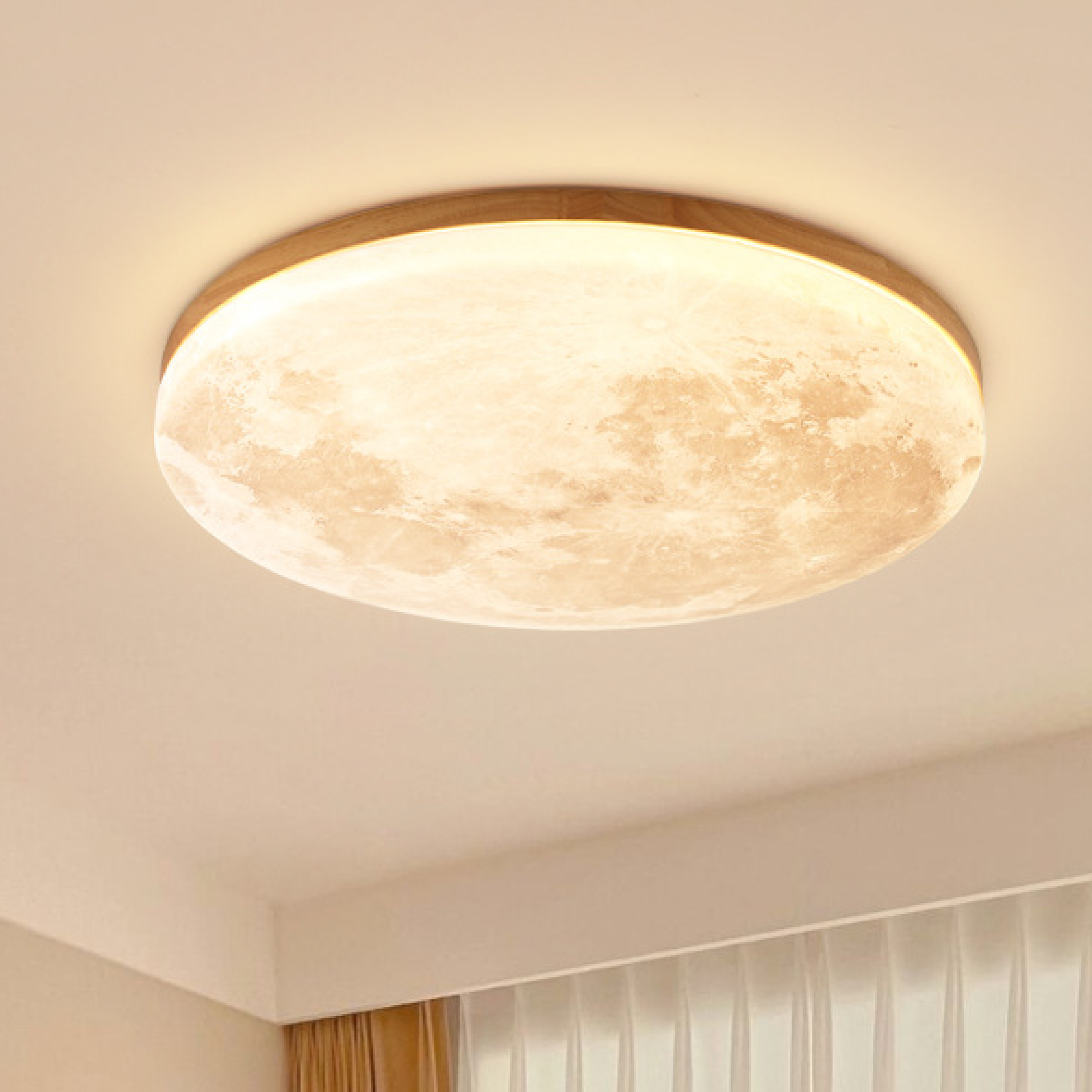 Bright Moon LED Ceiling Light for Warm Ambience - Fesara