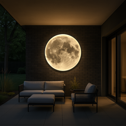 Simple Elegant LED Lunar Wall Lamp