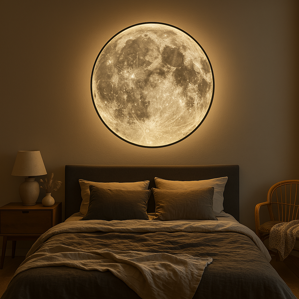 Simple Elegant LED Lunar Wall Lamp