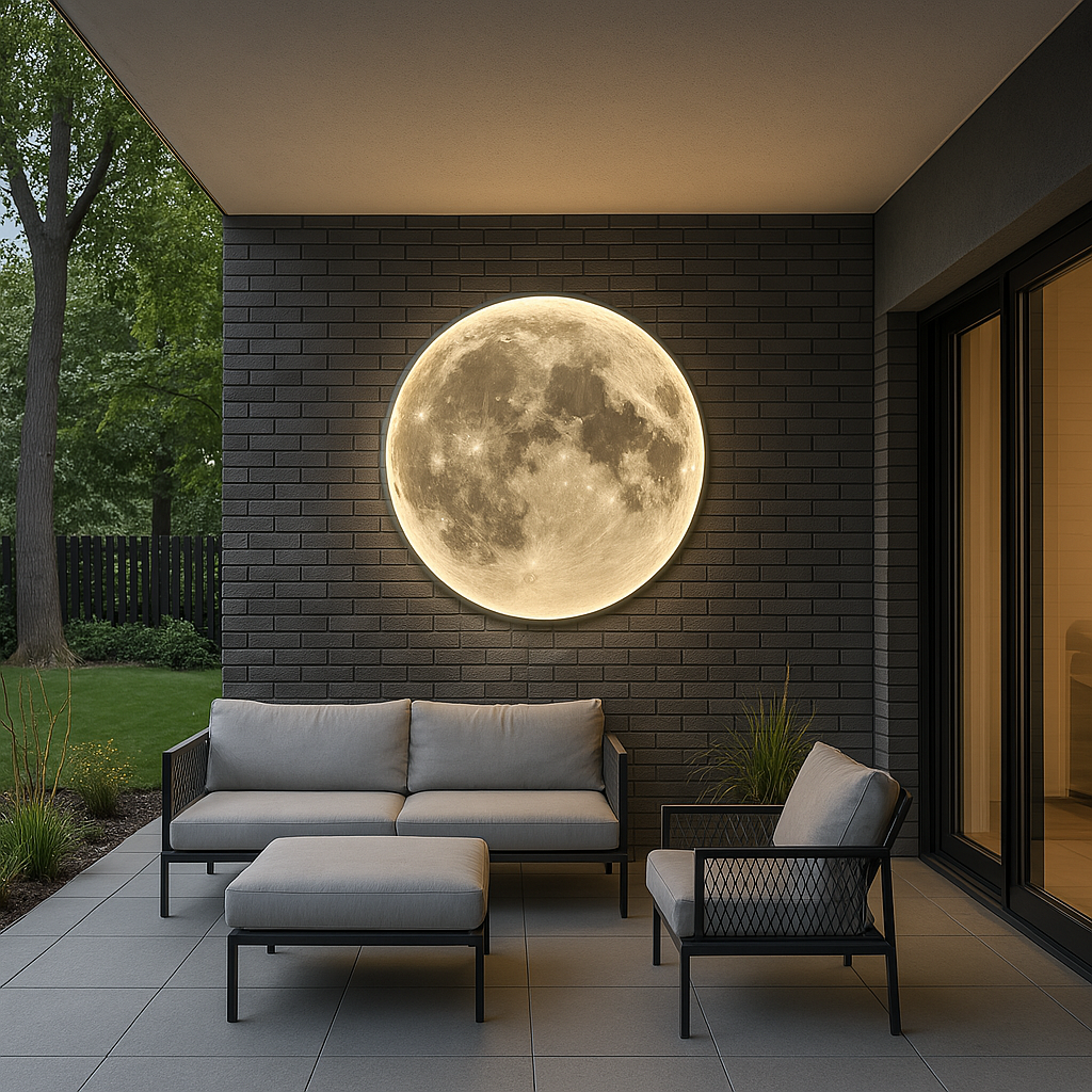 Simple Elegant LED Lunar Wall Lamp