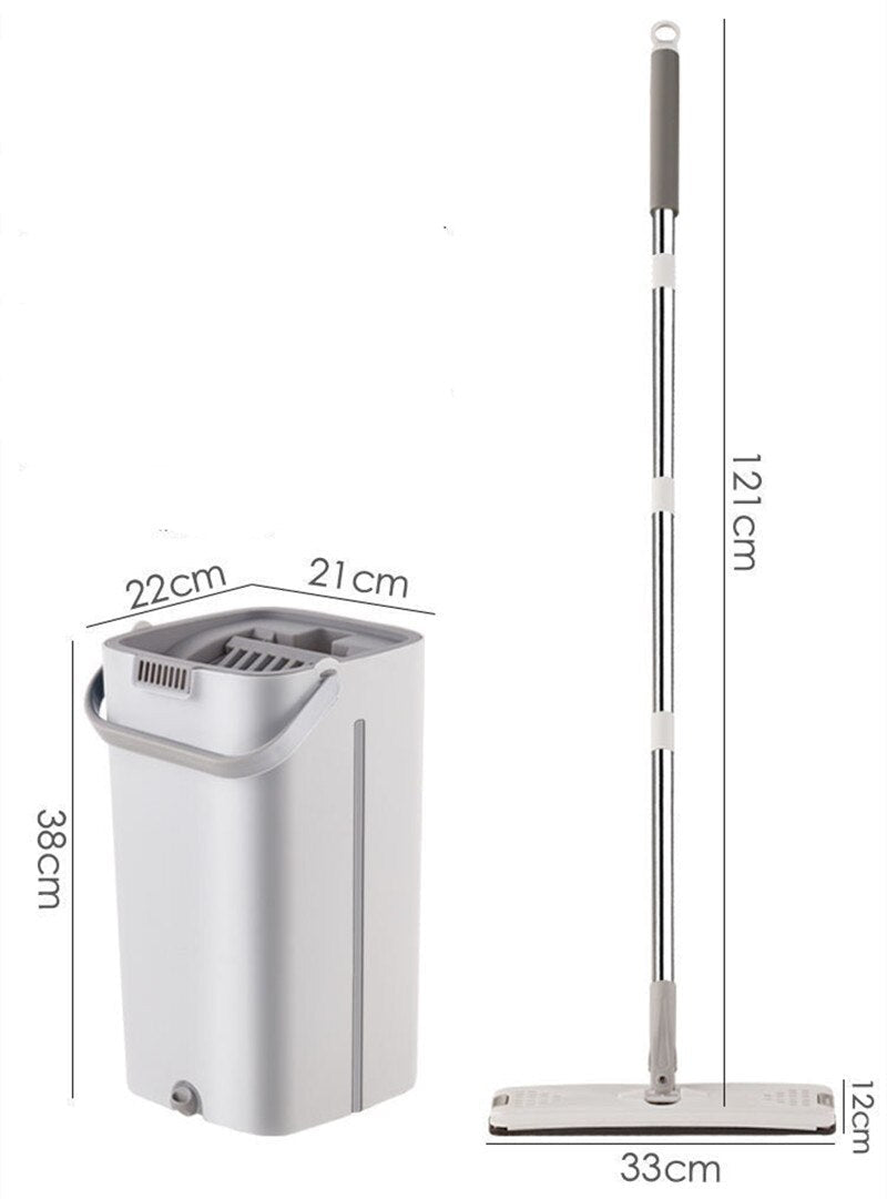 Deluxe Spin Mop and Bucket with Lightweight Handle