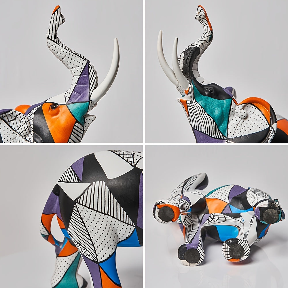 Colorful Elephant Decor Figurine