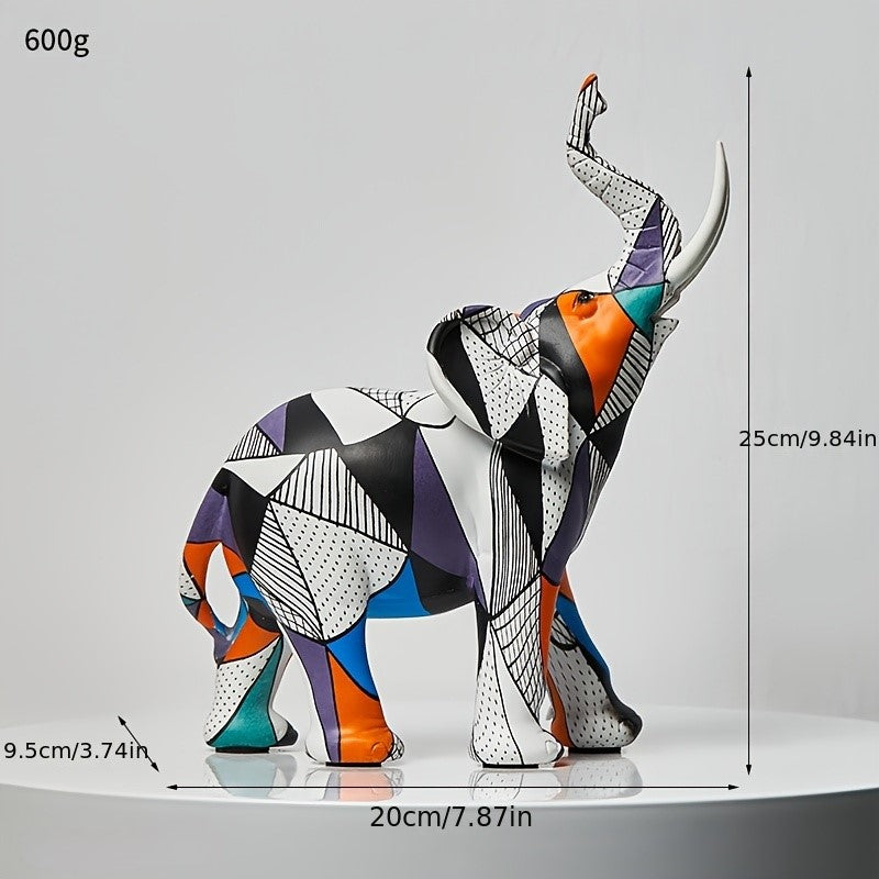 Colorful Elephant Decor Figurine