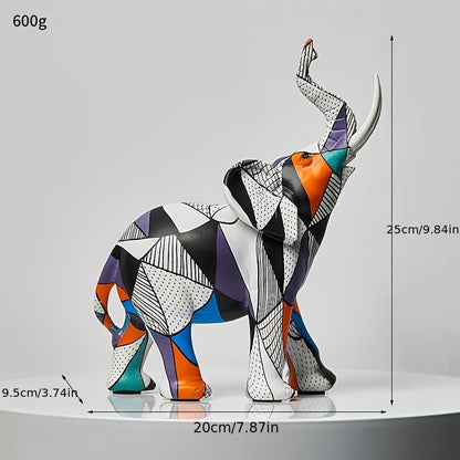 Colorful Elephant Decor Figurine