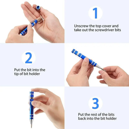 Multitool 8-in-1 Pocket Screwdriver Set