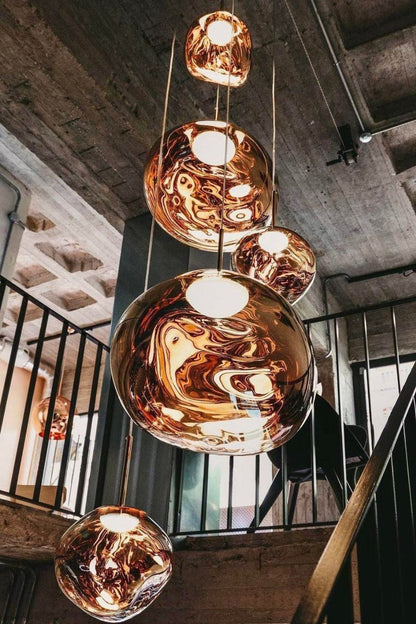 Stylish Round Glass Pendant Light Fixture