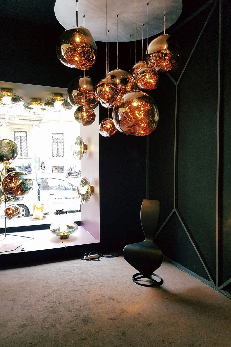 Stylish Round Glass Pendant Light Fixture