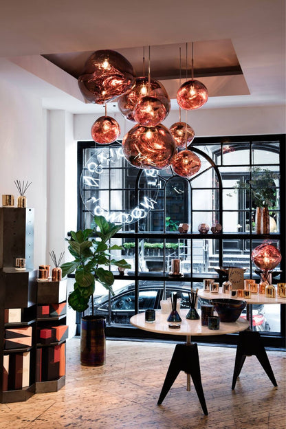 Stylish Round Glass Pendant Light Fixture