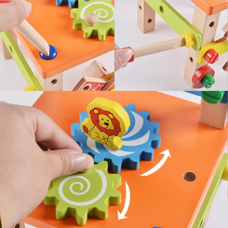 Mini Wooden Kids Table Chair Set