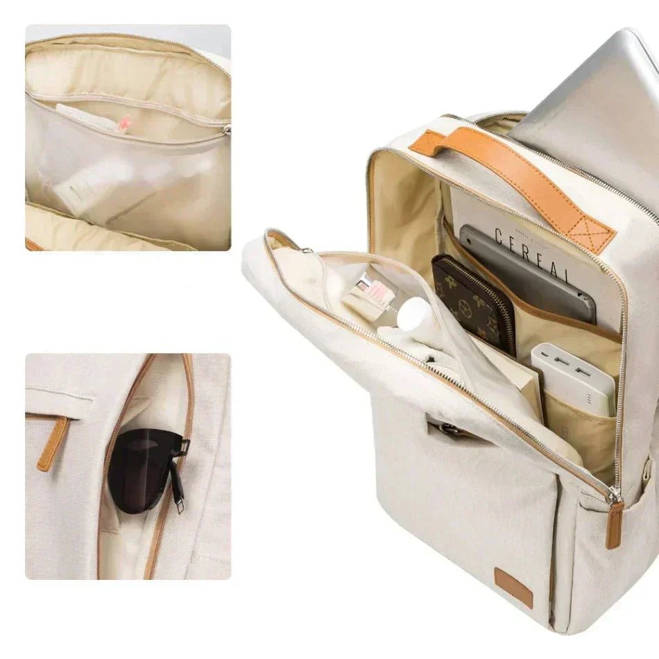 Waterproof Laptop Bag with USB Charger for 15.6 Inch Laptops