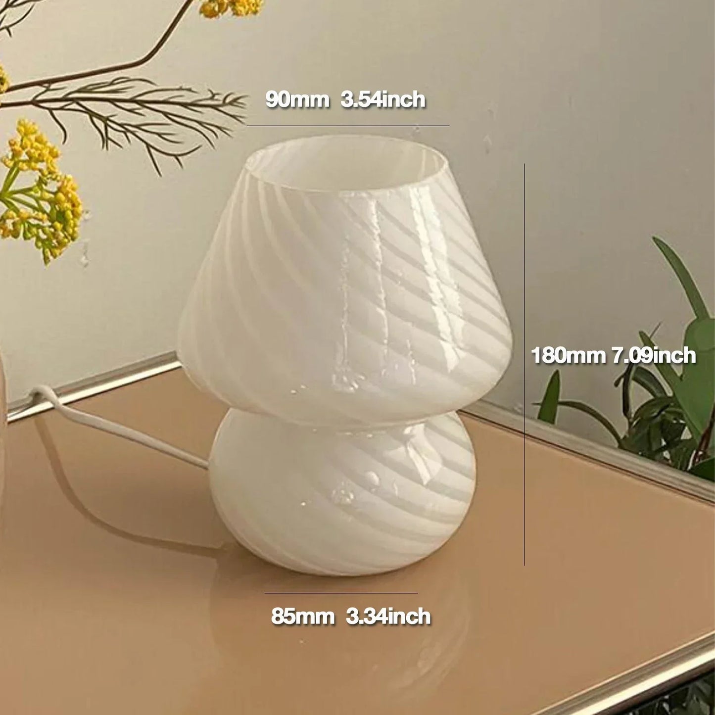Elegant Clear Desk Lamp