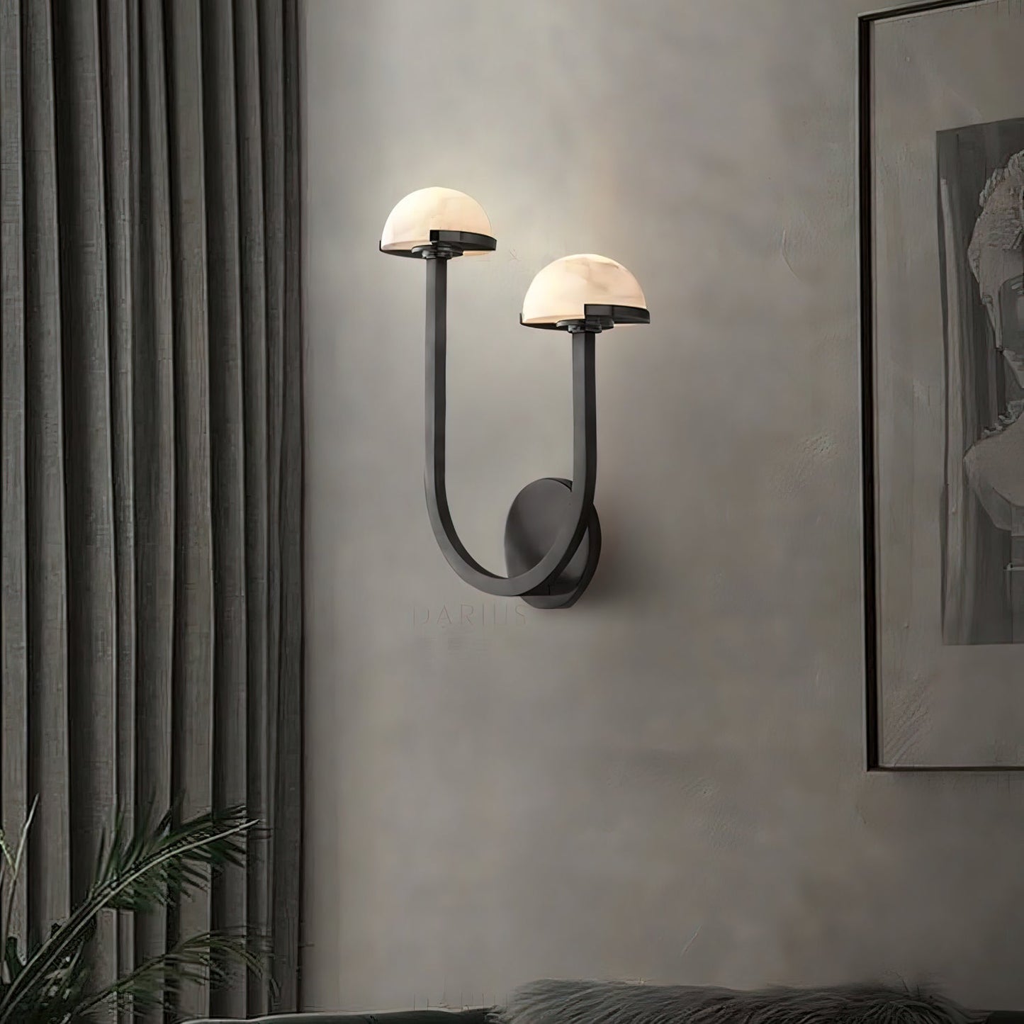 Unique Funnel Mushroom Table Lamp