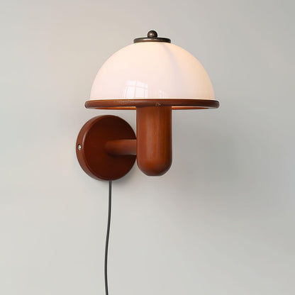 Rustic Wooden LED Wall Light