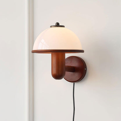 Rustic Wooden LED Wall Light