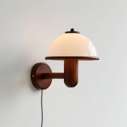 Rustic Wooden LED Wall Light