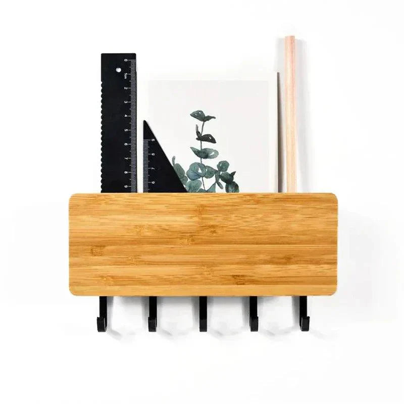 Natural Bamboo Key Holder Box