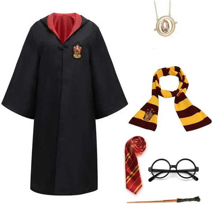 MysticRobe | Enchanting Wizard Costume Set with Cloak, Wand, and Accessories 6